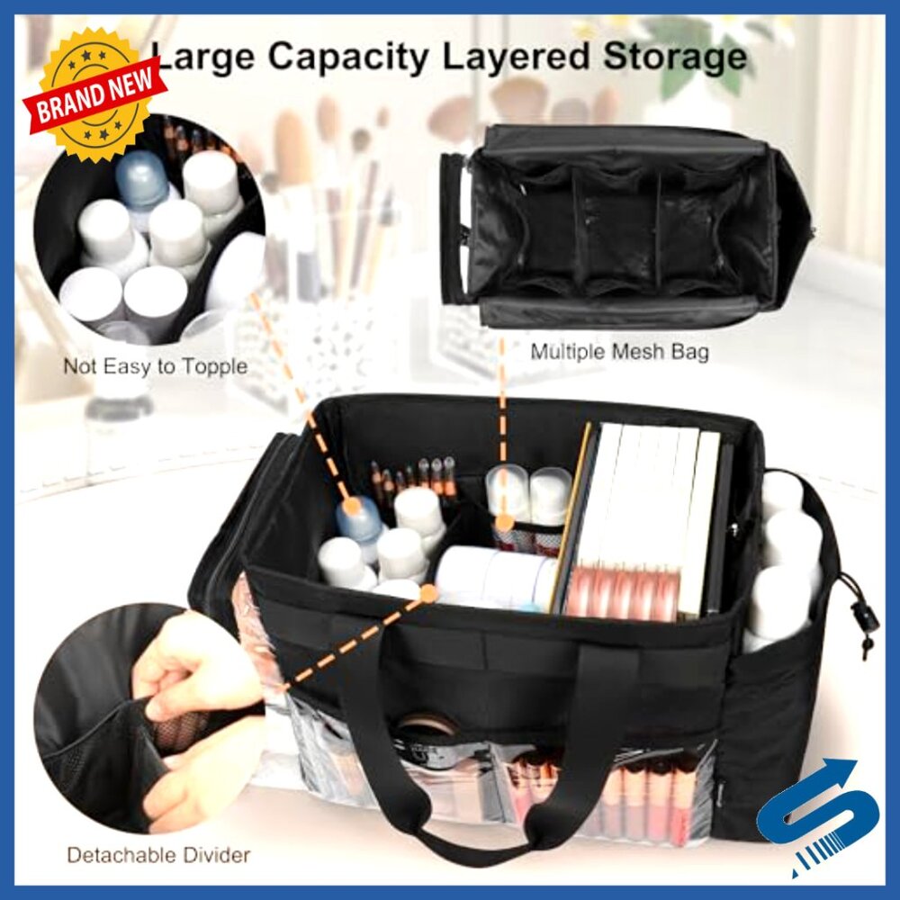 Extra Large Professional Makeup Bag Organizer Wit… - image 3